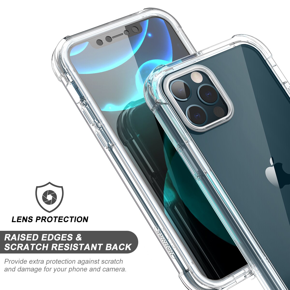 Funda transparente doble frontal + trasera de cuerpo completo 360 para iPhone 16 15 14 11 12 13 Pro Max Mini X XR XS 7 8Plus cubierta dura suave transparente
