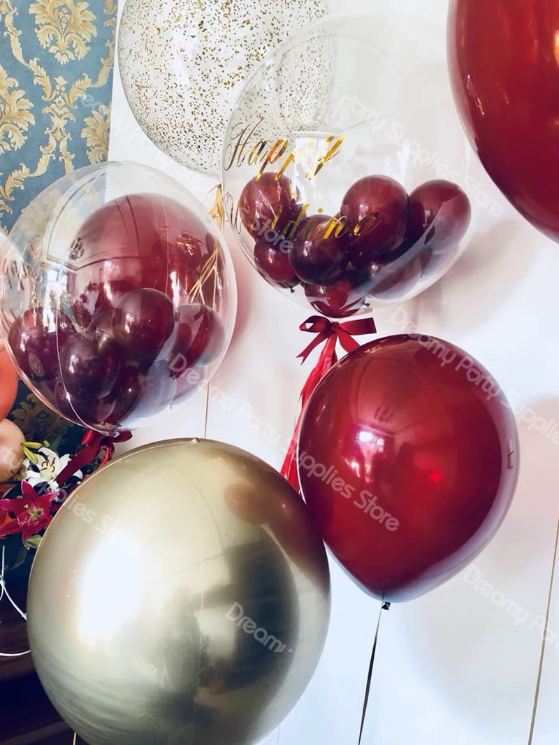 100Pcs 20''24''36'' Transparante Globes Clear Ballon Helium Opblaasbare Bobo Ballonnen Bruiloft Verjaardag Baby Shower Decoratie