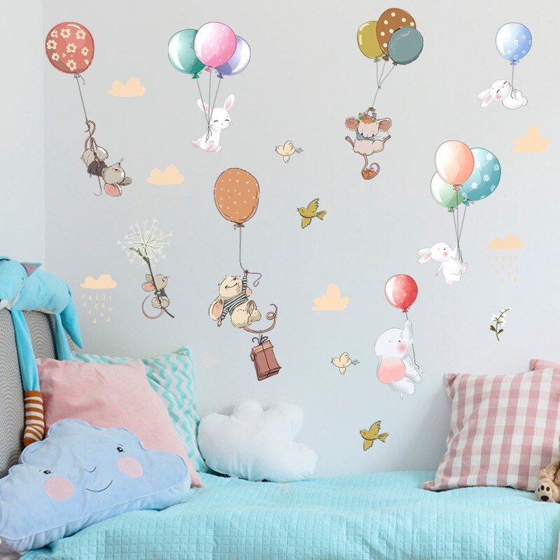 Removable Cartoon Wall Stickers for Kids Rooms Bab... – Vicedeal