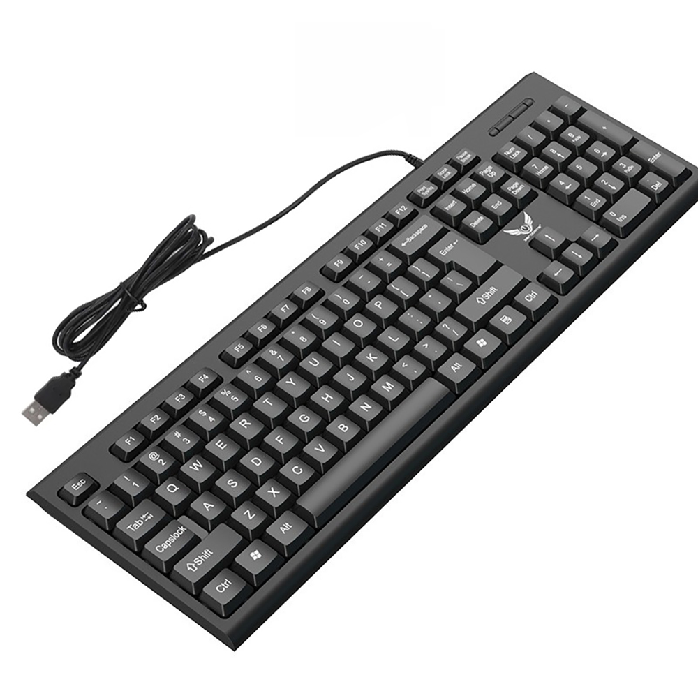 USB Wired Keyboard 104 Keys Standard Keyboard Laptop Gaming Keyboard Membrane Keyboard Ergonomic keyboard For PC Windows Mac OS: Default Title