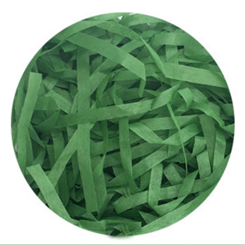 10g gjør-det-selv papir raffia strimlet konfetti jul strimlet papir julepynt boks fyllmateriale bryllup hjem: Grønn