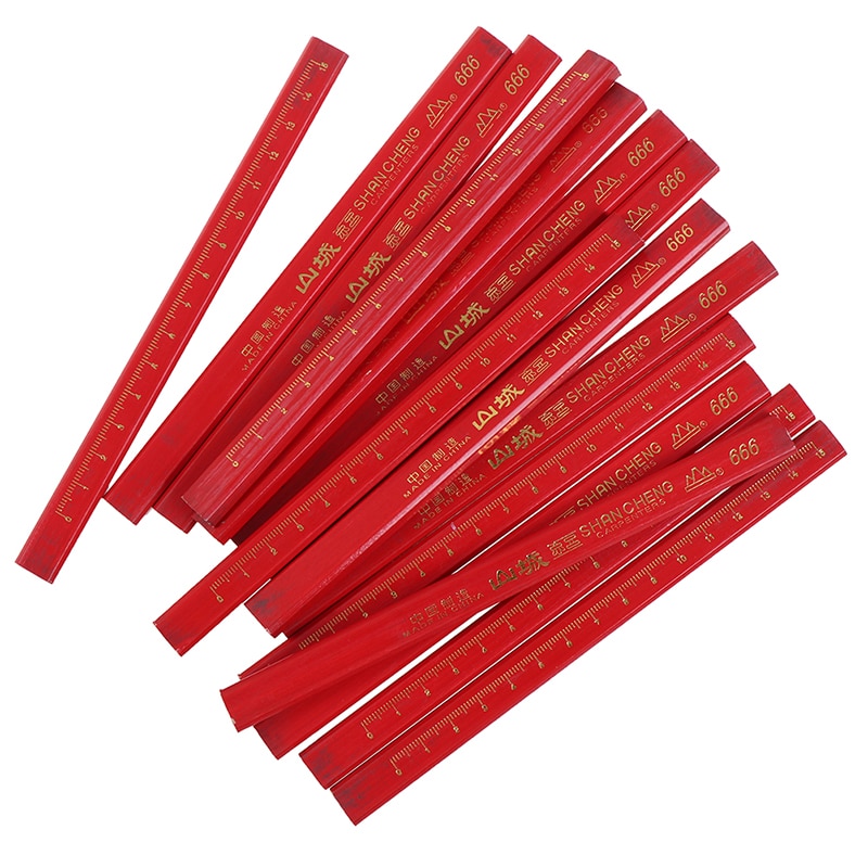 5/10/30 st snickare pennor svart bly för diy builder snickare träarbete hobby