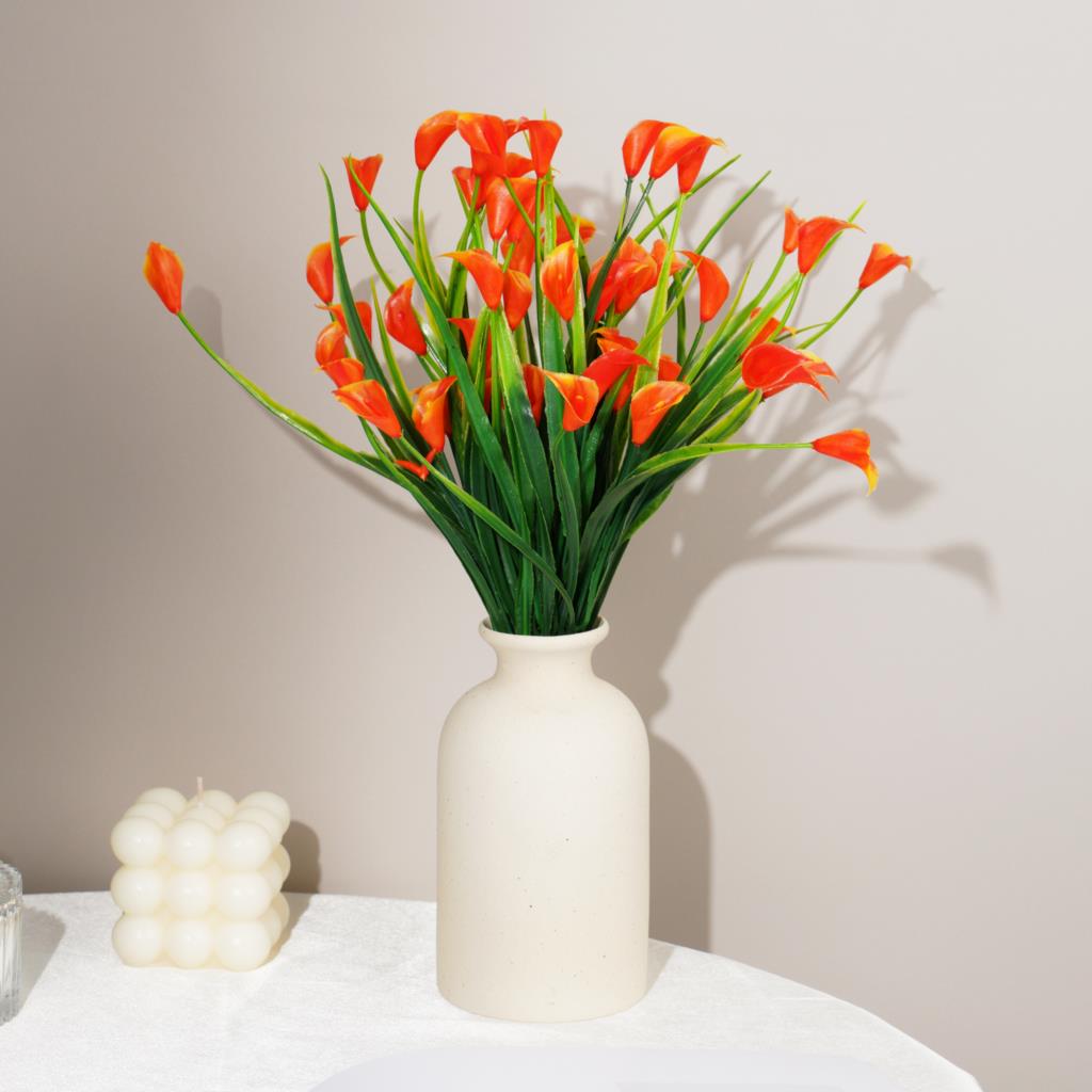 1 bundle 33cm DIY Calla PE Artificial Calla for Wedding Party Arrangement Decoratioan Handmade Simulation Flowers plante kerst