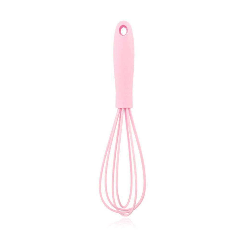 Blender Multifunctional Rotary Manual Egg Beater Mixer Mini Plastic Kitchen Egg Whisk Bake Tool Egg Agitator Silicone Eco-Friend: pink