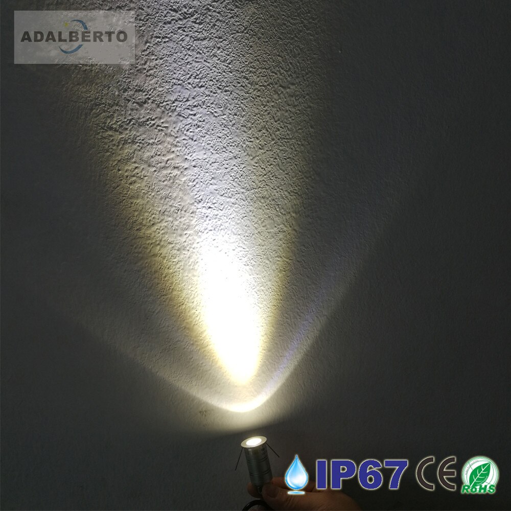 1w inground led däckslampa underjordisk lampa 12v spotlights  ip67 vattentät utomhus trädgård landskap gångväg golv begravd belysning