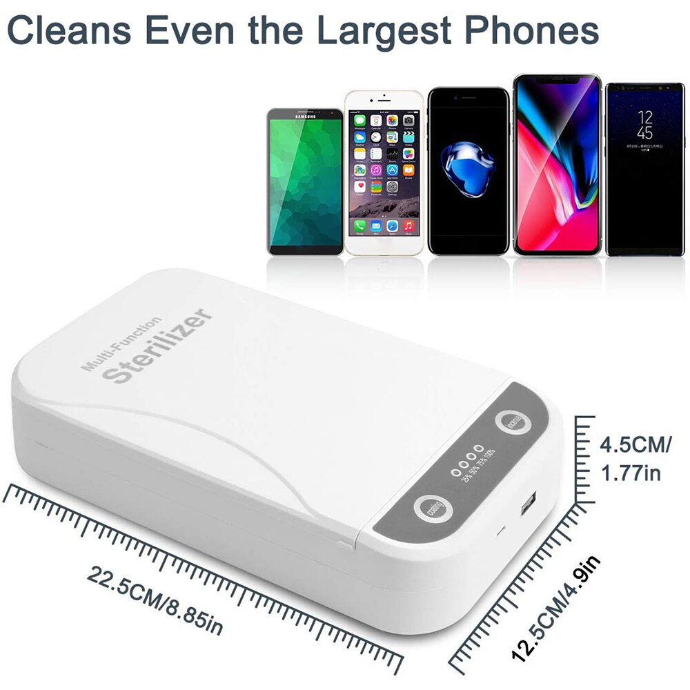 Boîte de désinfection UV pour téléphones | Gros masque, stérilisateur Portable pour téléphone Portable, nettoyant bijoux clé UVC désinfection arôme lumière, boîte de stérilisation