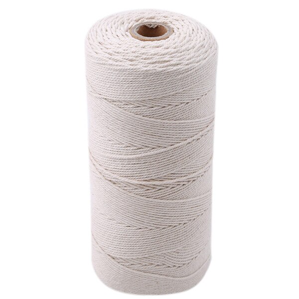 1mm/2mm/3mm Natural Handmade Cotton Cord Thread Macrame Crochet Rope DIY Hanging Tapestry Weaving Yarn Knitting Rope: 1mm x 400m