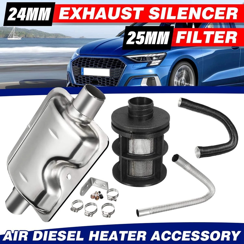 Edelstahl 316 Durch Den Rumpf Auspuff Haut 10pcs, Passend 24mm/9.44inch Rohr Rohr Muffe Hardware, FüR Diesel Standheizungen Abgasanlage (Gerade durch den Rumpf Auspuff Haut 24mm