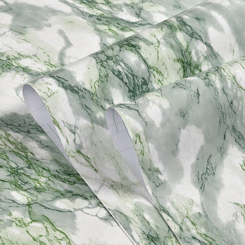PVC Peel And Stick Contact Paper Marble Gloss Film Self Adhesive Wallpaper