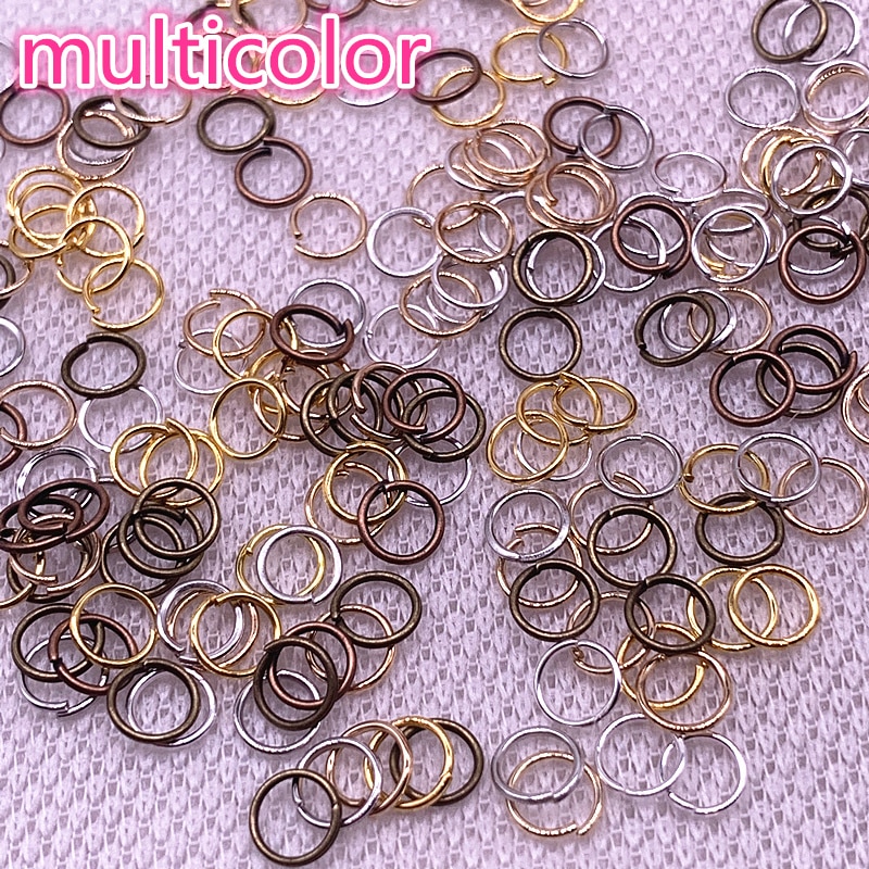 4/6/8mm zilveren Ringetje Single Loop Open Jump Ringen Ringen voor Sieraden Ketting Armband Ketting connector Bevindingen Connector