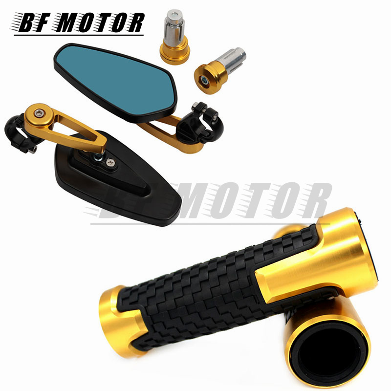 Acessórios para motocicletas, espelho retrovisor para guidão, para z250 z300 z400 z650 z750 z800 z900 z1000 zx6r 10r z650rs 1000 r/sx: Branco