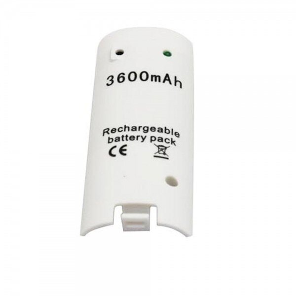 Wit 3600 mAH Oplaadbare Batterij Oplader Kabel voor Nintendo Wii Remote Controller