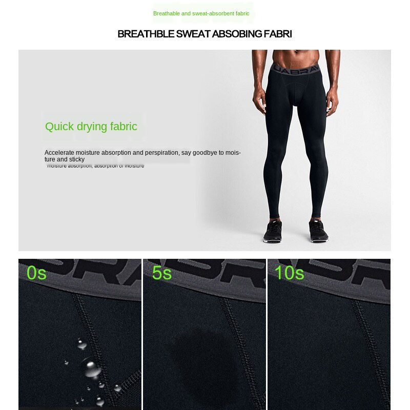 Sports Pants Men's Basketball Running Compression Slim Fit Fitness Pants Outdoor Sports Elastic Quick-Dry Pants