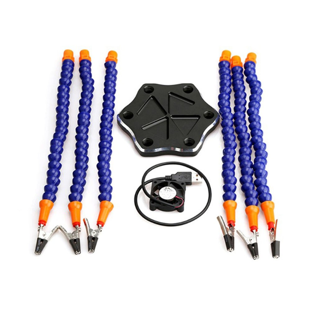 Soldering Station Stand Adjustable Table Clamp Holder Welding Repair Tool Soldering Helping Hand Third Hand Tool: Black base