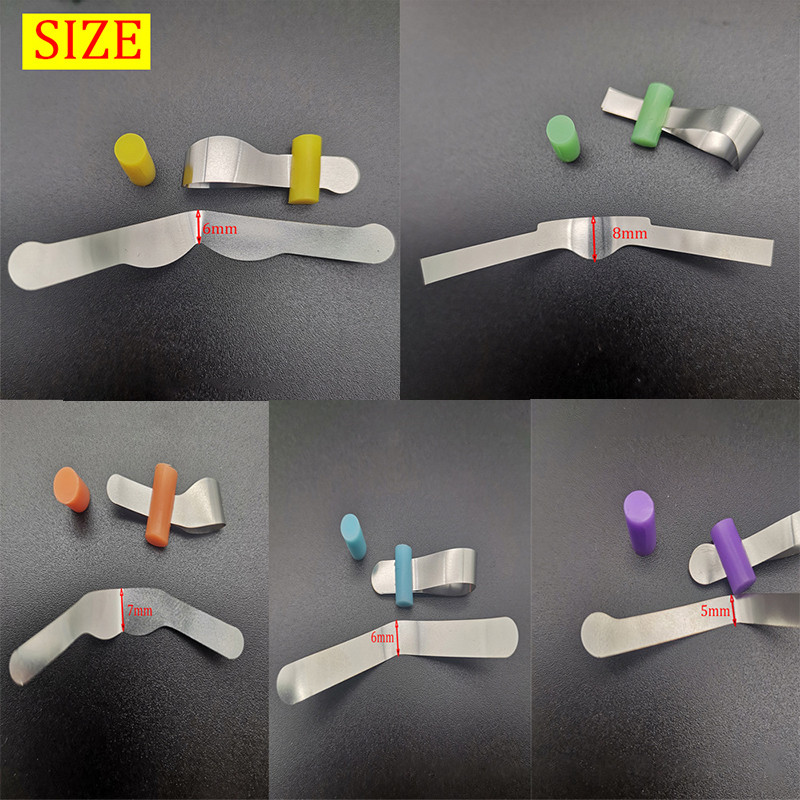 10Pcs/20Pcs Dental Sectional contoured Matrices Metal Matrix Bands Retainerless Automatrix with Locker Dental Matrix Material