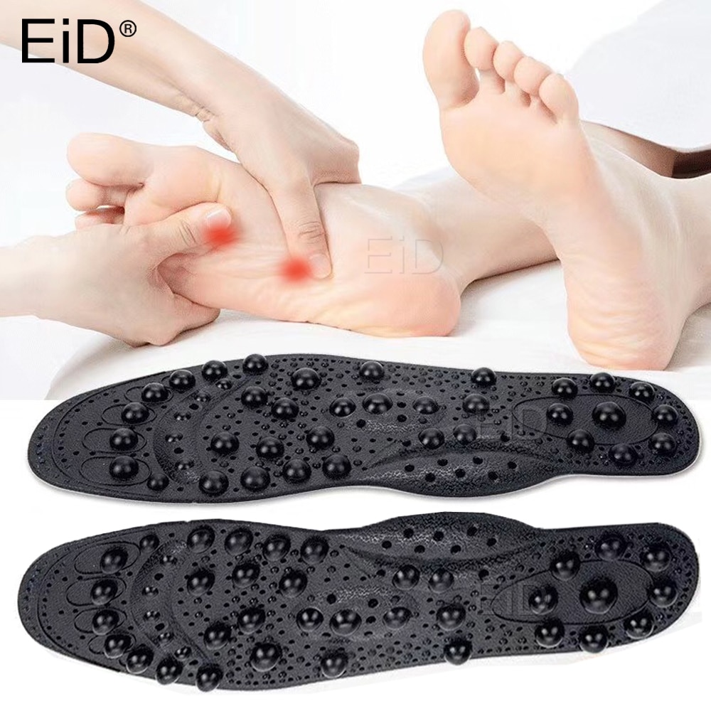 Eid bedste 68 stk magnet magnetisk massage indlægssåler fod akupressur sko puder terapi slankende indlægssåler til vægttab mand kvinder