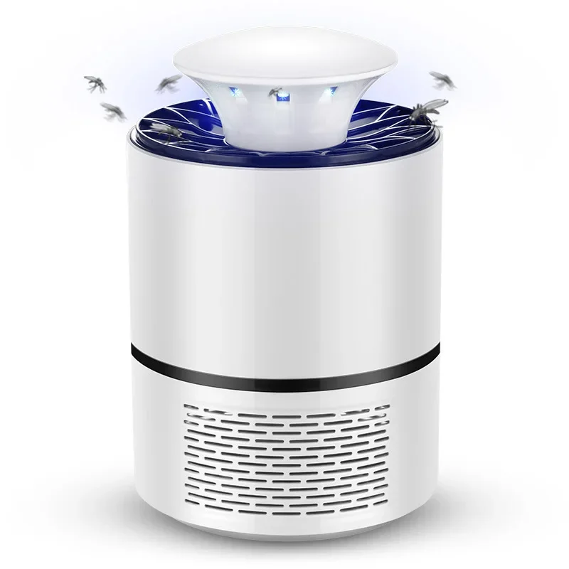 Lámpara LED fotocatalítica para interiores, luz antimosquitos con enchufe directo, USB, color blanco y negro, ideal para dormitorio y sala de estar, novedad: Rojo, verde y azul
