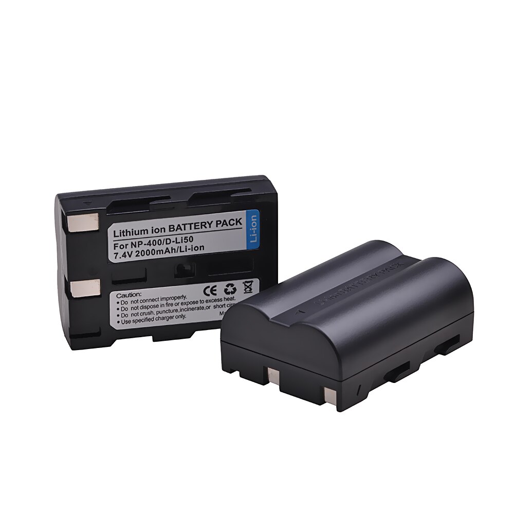 D-Li50 NP-400 NP400 DLi50 Battery for Pentax K10D K20D, Konica Minolta DiMAGE A1, A2, Dynax 5D, 7D, Maxxum 5D, 7D, Sigma SD15