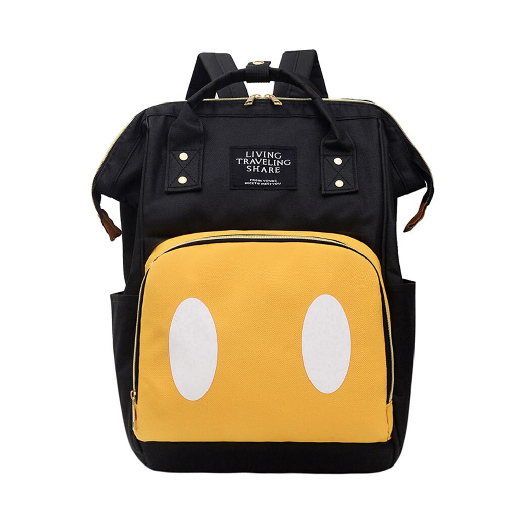 große Kapazität Rucksack Windel Tasche Ich bin Freien Baby Tasche Multifunktions Mumie Mutterschaft Rucksack für Mutter Reise Windel Tasche: Gelb