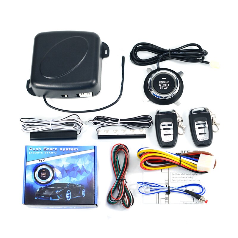 12V Auto Alarm Afstandsbediening Auto Keyless Entry Motor Start Alarmsysteem Drukknop Remote Starter Stop Auto Anti-Diefstal Systeem: model 2