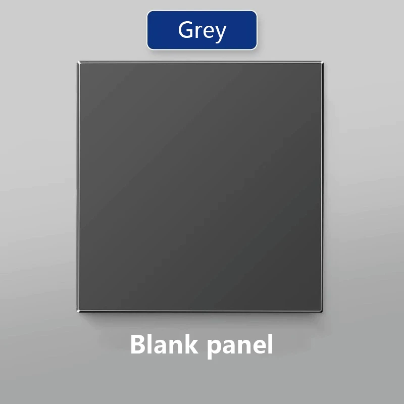 Blanco afdekplaat met installatie ijzeren plaat 86 mm * 86 mm zwart en wit goud grijs Home plastic schakelaar stopcontact paneel wit bord: Lavendel