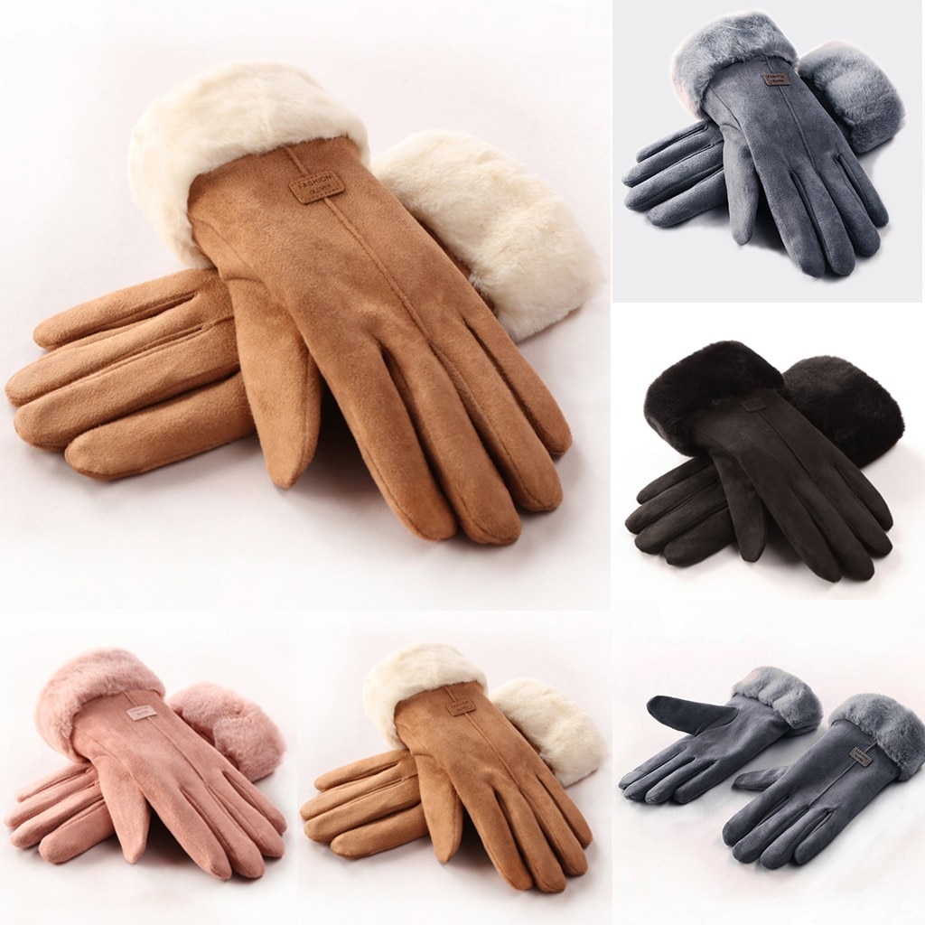 Winter Touchscreen Handschoenen Vrouwen Mannen Warm Stretch Knit Mittens Imitatie Wol Volledige Vinger Guantes Vrouwelijke Gehaakte Dikker