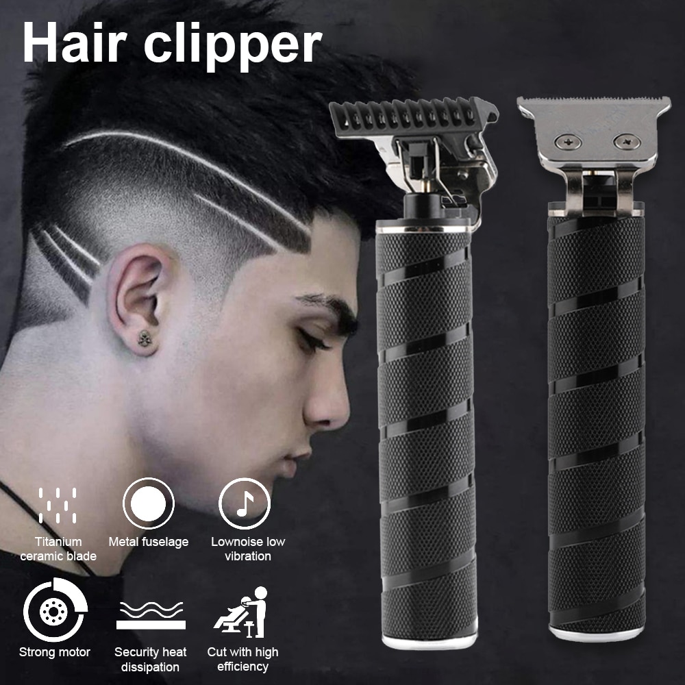 USB rechargeable ceramic Trimmer barber Hair Clipper Machine hair cutting Beard Trimmer Hair Men haircut Styling tool T-Outliner