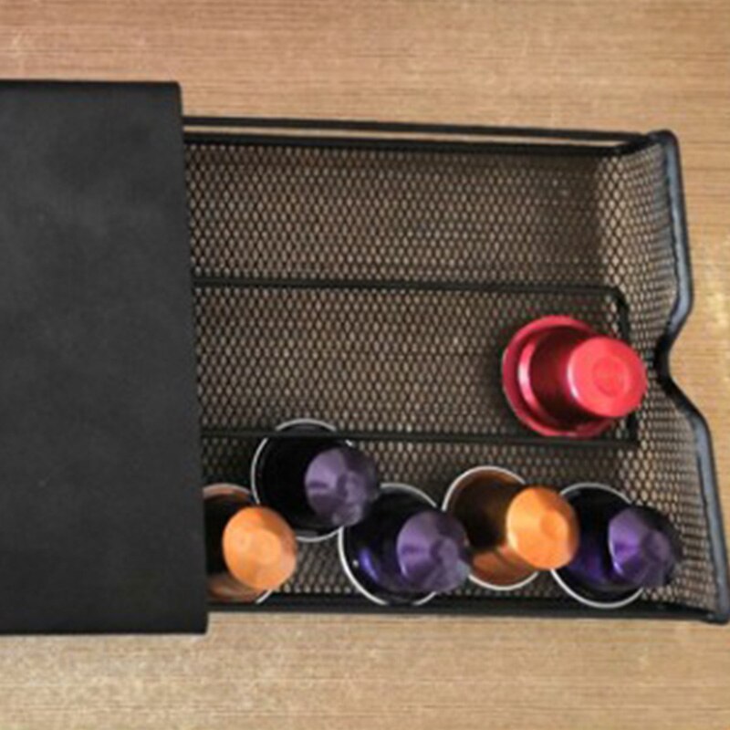 Duurzame koffiestandaard rek lades capsule organizer koffie capsule houder dolce gusto/lavazza/nespresso koffie capsules planken