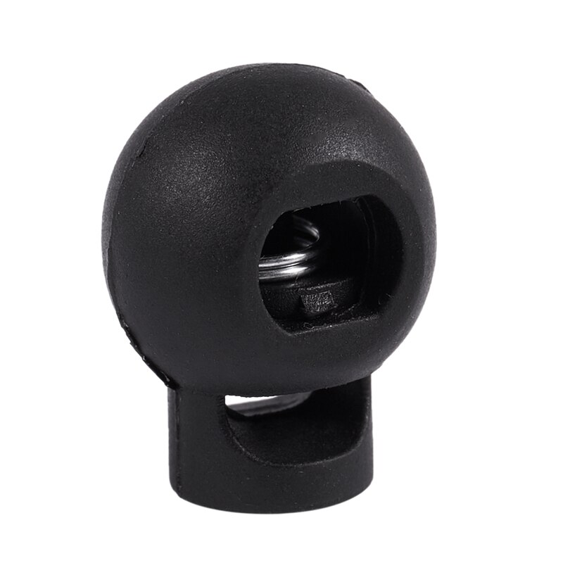 100 Piece Cord Stopper DIY Black Plastic Connector Cord Lock Stopper Switch Cover