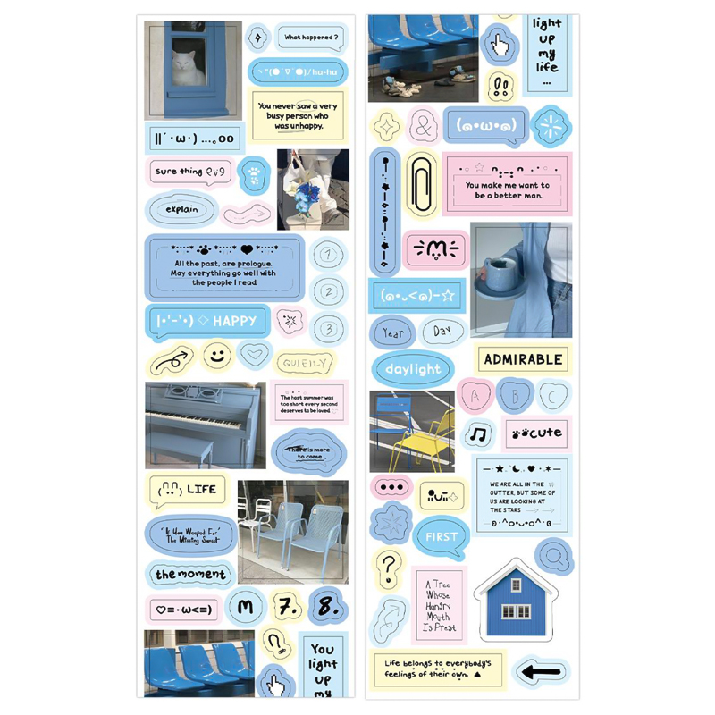 Mr Paper Stickers Kawaii Korean Stationery Cute Cu... – Grandado