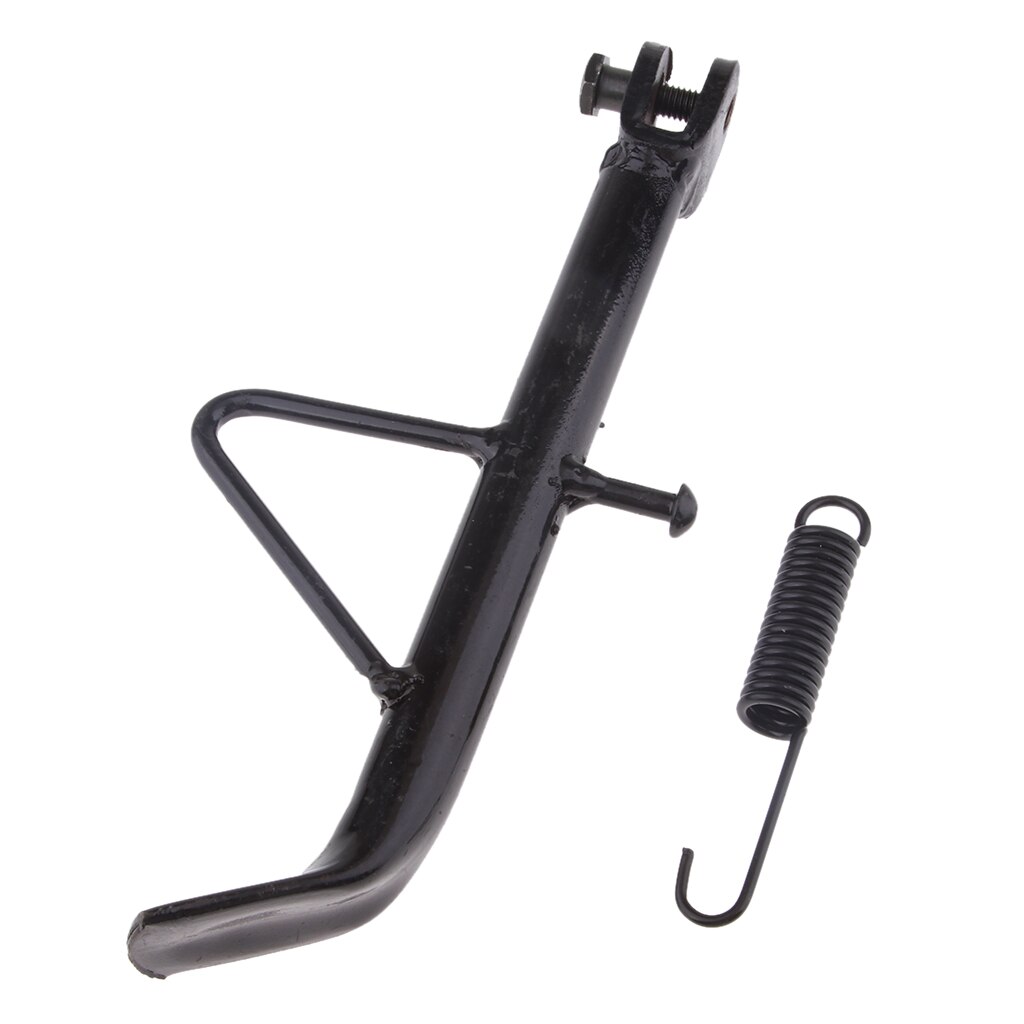Motorcykel universal kickstand side parkeringsstativ support fodscooter e-cykel: Sort 20cm