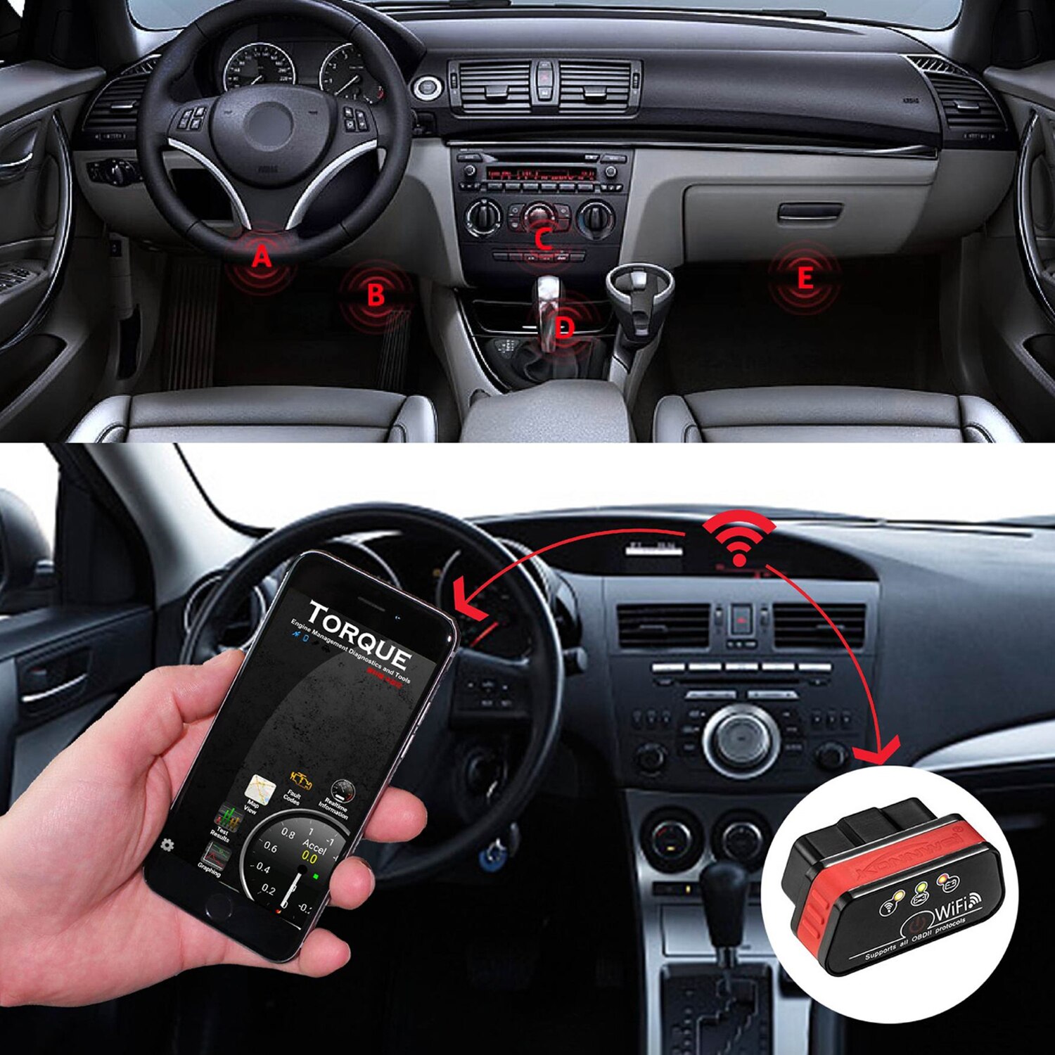 KW901 OBD2 Bluetooth Iso Auto Storing Diagnostisch Instrument Detector Scanner Bluetooth Interface Auto Diagnostische Tool