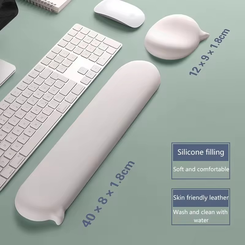Mousepad Silicone Wrist Rest Support For Mouse Pad Computer Laptop Arm Rest For Desk Ergonomic keyboard pad mouse mat
