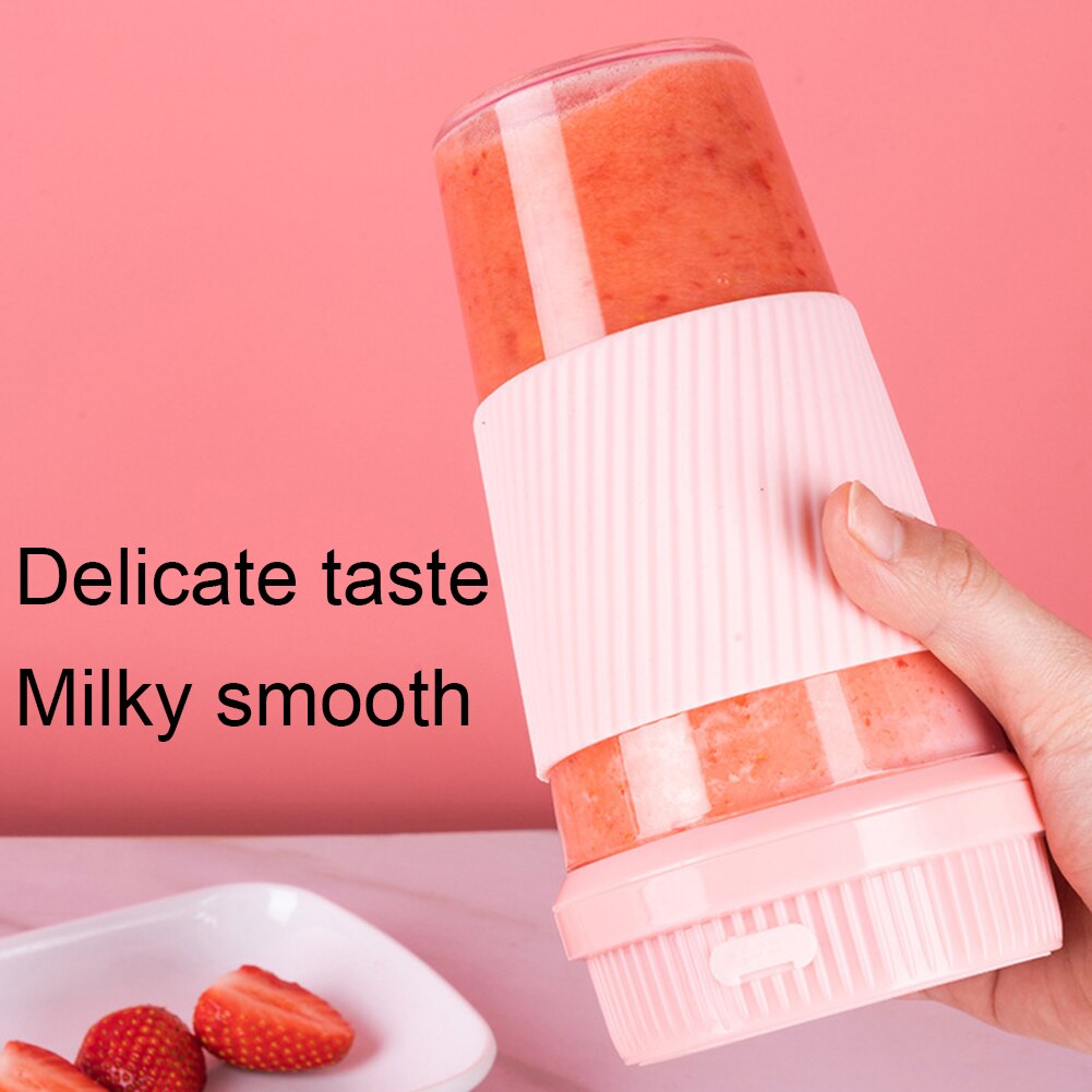 Draagbare elektrische blender mini usb oplaadbare sinaasappelpers sap smoothie maker fruitpers knijpers fles sapbeker