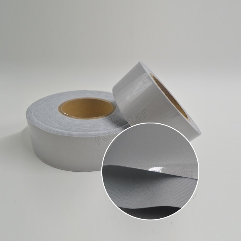 single side reflective elastic fabric with silver color