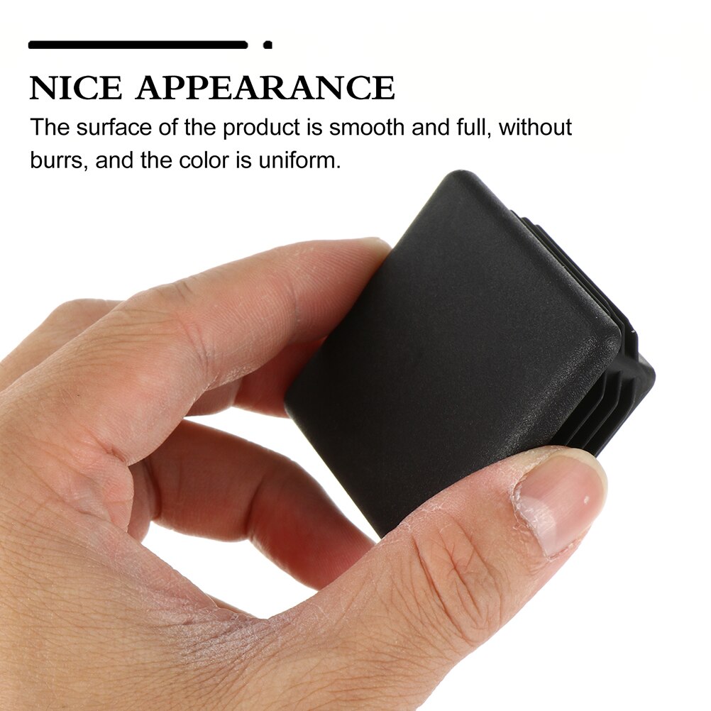 100pcs Square Plastic Cover Furniture Leg Plug Chair Leg Inserts for Metal Legs