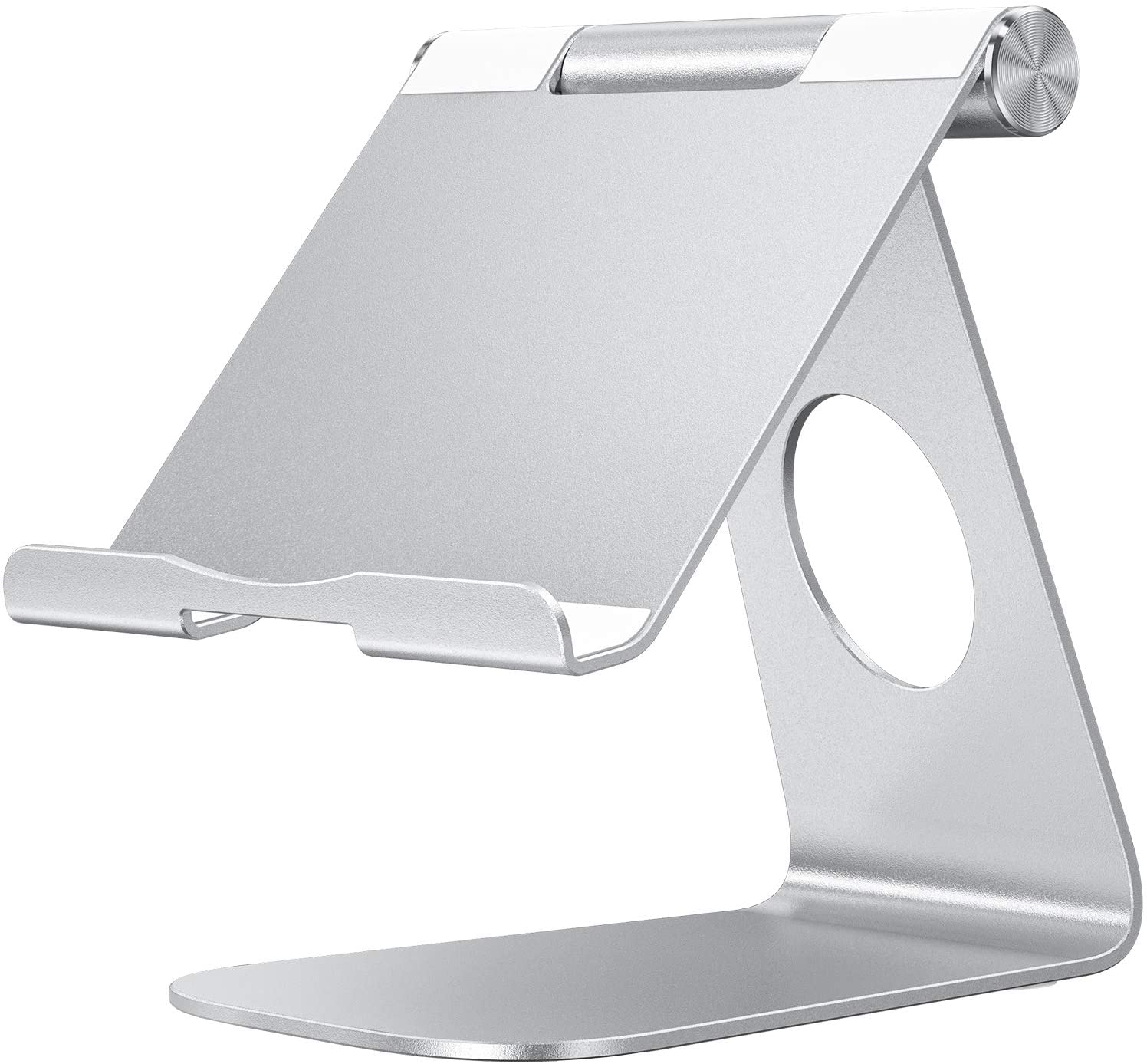 Aluminium Verstelbare Telefoon Tablet Stand Voor Ipad Air Pro 11 12.9 Inch Xiaomi Xiomi Samsung Soporte Bureau Beugel Accessoires: Zilver