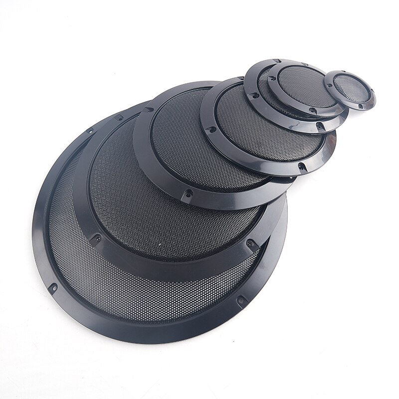 2/3/4/5/6.5/8/10 Inch Speaker Grille High-end Grille Speaker Speaker Plastic Frame Metal Wire Mesh Grille Home Speaker Grille