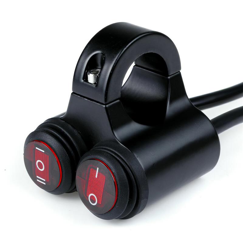 Motorcycle Handlebar Dual Switch Double Control Button Motorcycle Handlebar Dual Button Controller For 7/8inch(22mm) Handlebar
