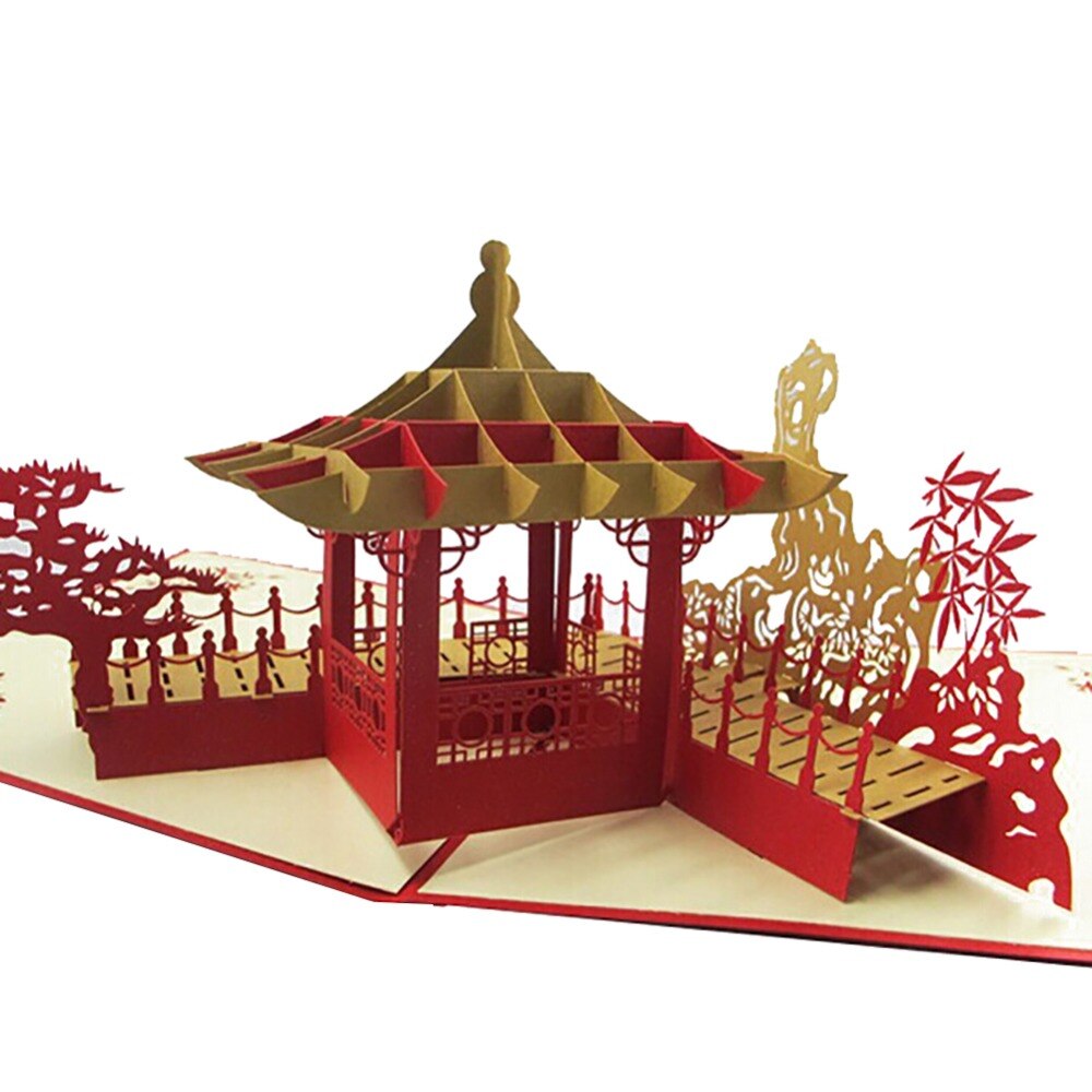 Wedding Invitation Card 3D Chinese Dragon Birthday Greeting Cards Pop Up Paper Crafts Postcard 1