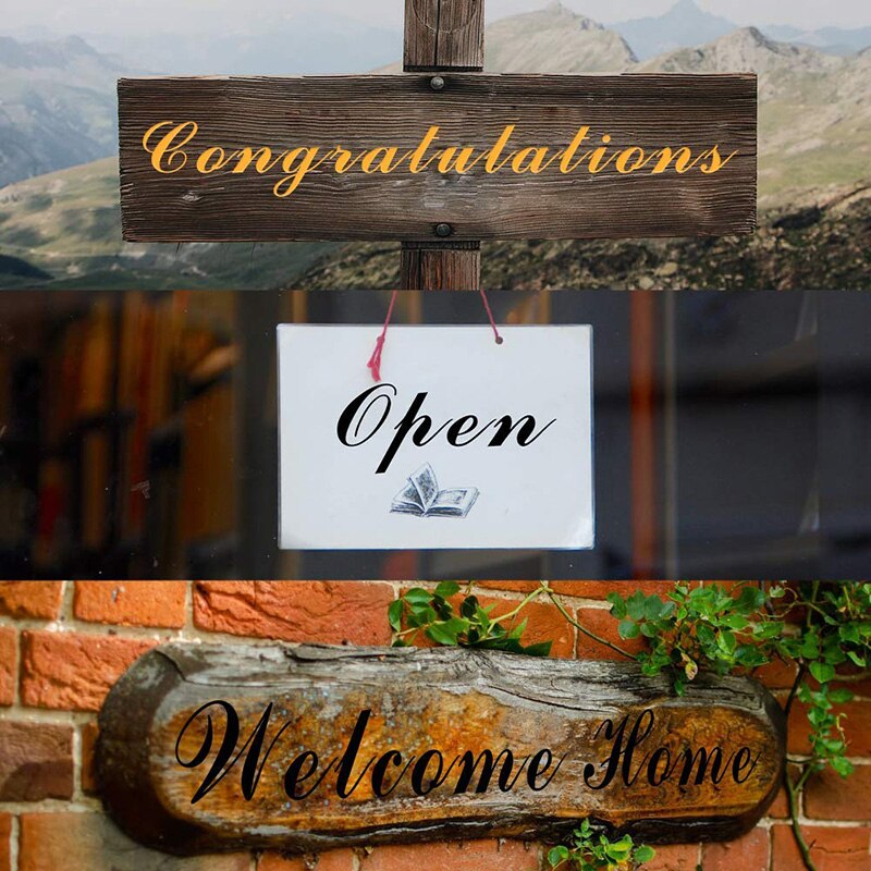 40pcs Set English Letter Stencils for Painting Mould Alphabet Signs Calligraphy Font Upper Lowercase Letters Reusable BD