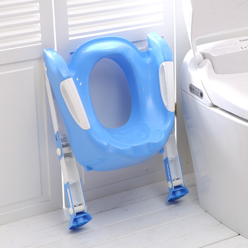 Fold baby potte træningssæde med justerbar trin skammel toilet træning potter børn sikkerhed håndtag ekstra urinal potter