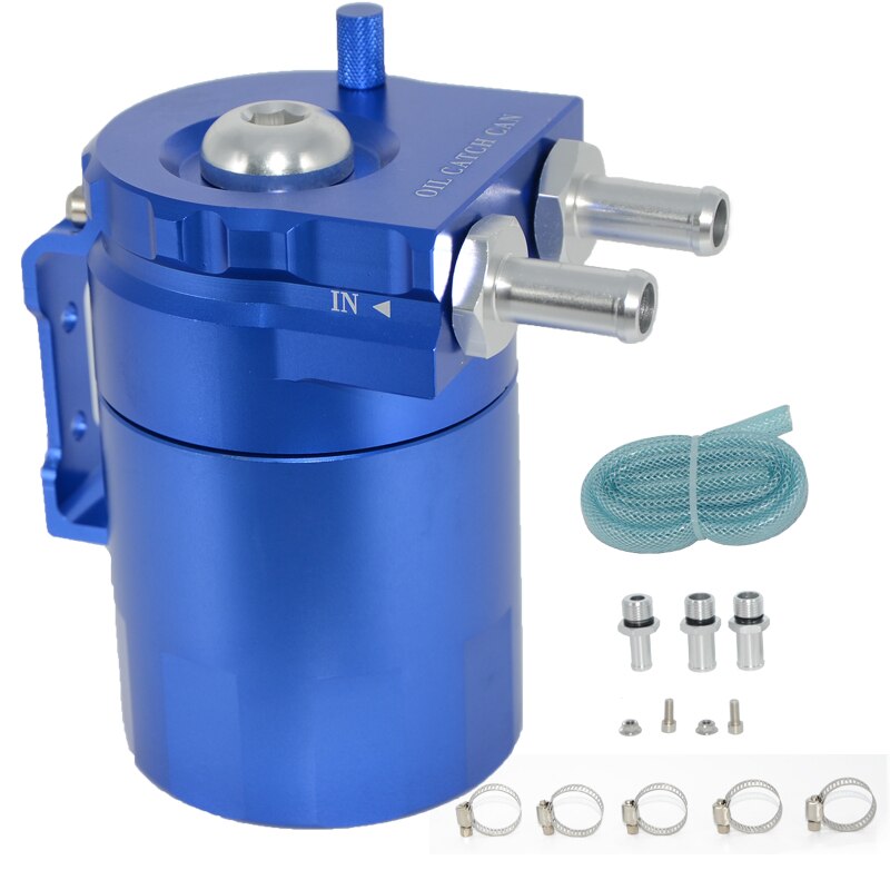 Aluminium déflecteur universel voiture huile attraper peut réservoir réservoir noir/rouge/bleu/argent