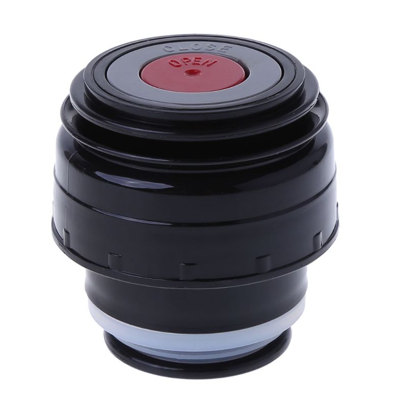 4.5cm/5.2cm/6.5cm/7.5cm Vacuum Flask Lid Thermos Cover Portable Universal Travel Mug Accessories: 4.5cm Red Black