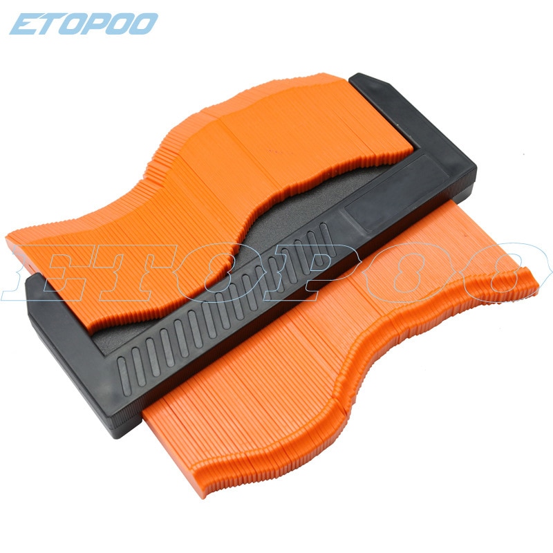 Self -locking Shape Template Curvature Scale Ruler Contour Gauge Laminate Carpet Wood Tile Profile with magnetic