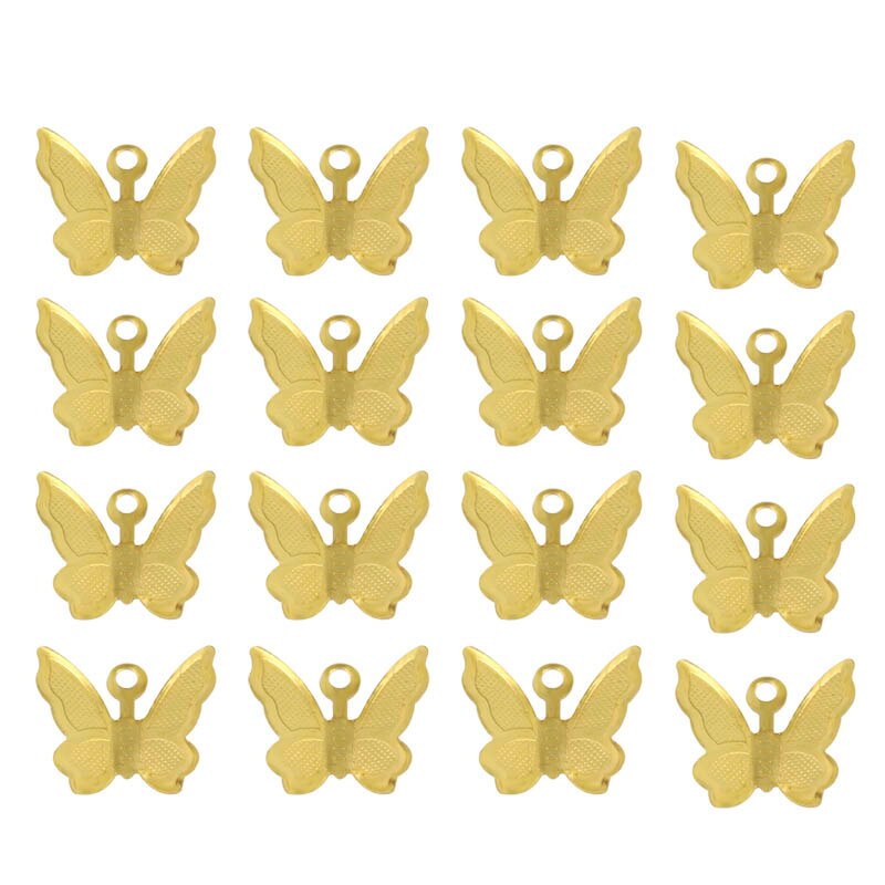 20 pièces cuivre laiton papillon pendentif breloques pour collier Bracelet boucles d'oreilles papillon fabrication de bijoux résultats accessoires