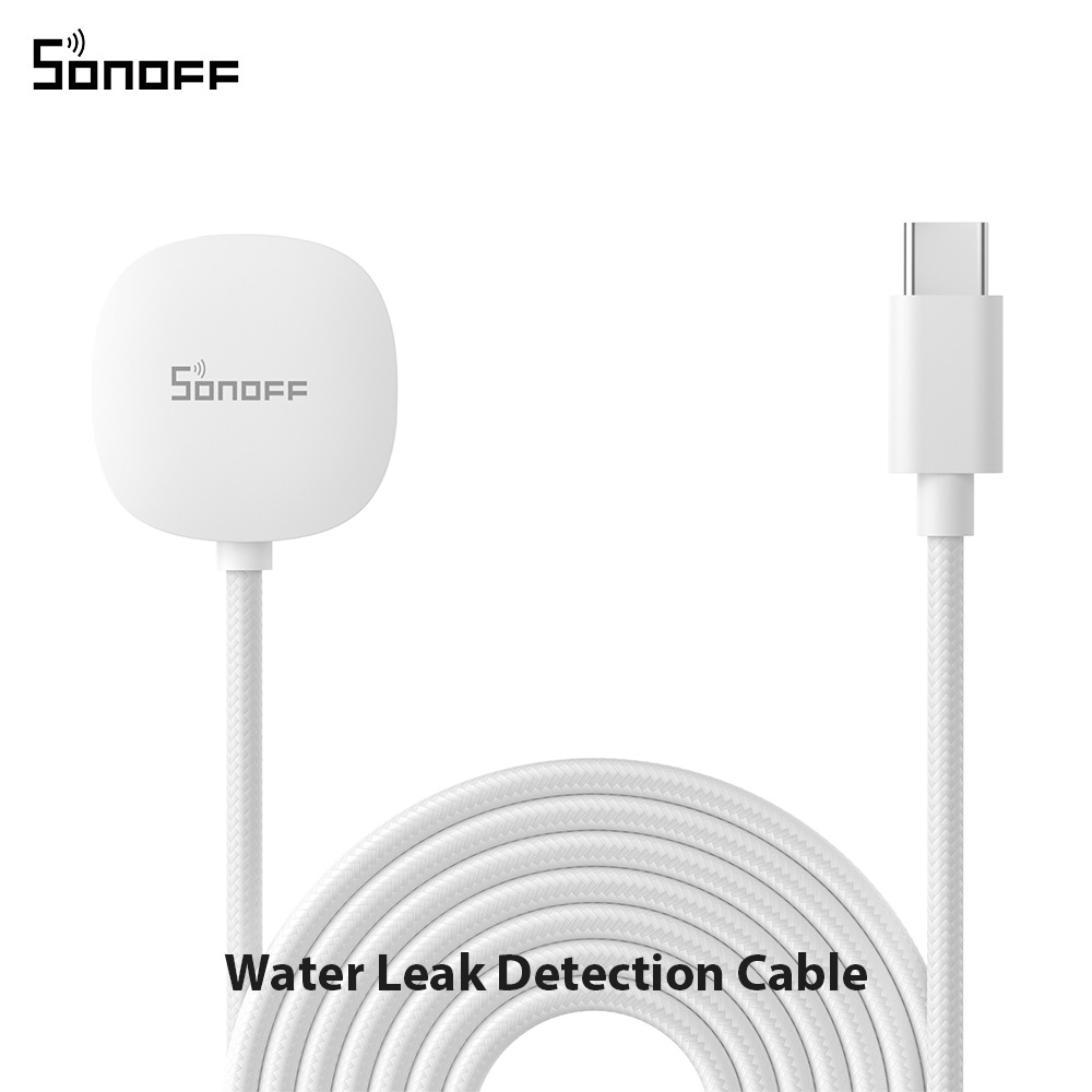 SONOFF SNZB-05P Zigbee slimme waterleksensor Lekkende en druipende detectie Real-time waarschuwing Smart Scence via eWeLink Alexa Google: Bundle2