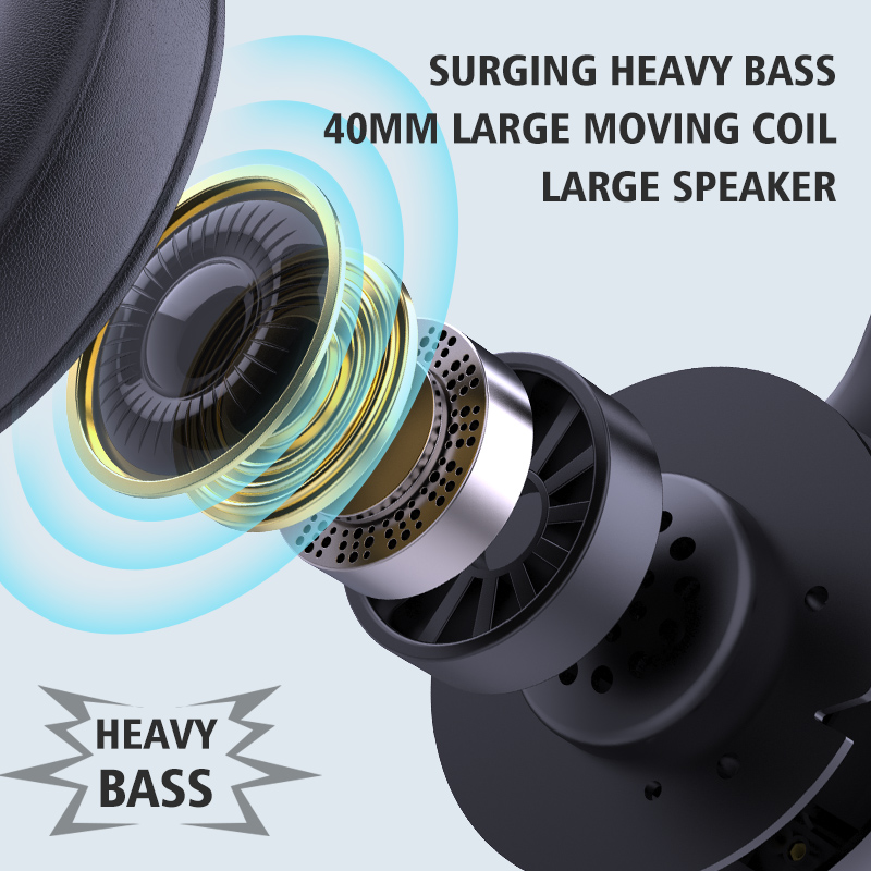 ZEALOT B19 Wireless Headphones with fm Radio Bluetooth Headset Stereo Earphone with Microphone for Computer Phone,Support TF,Aux