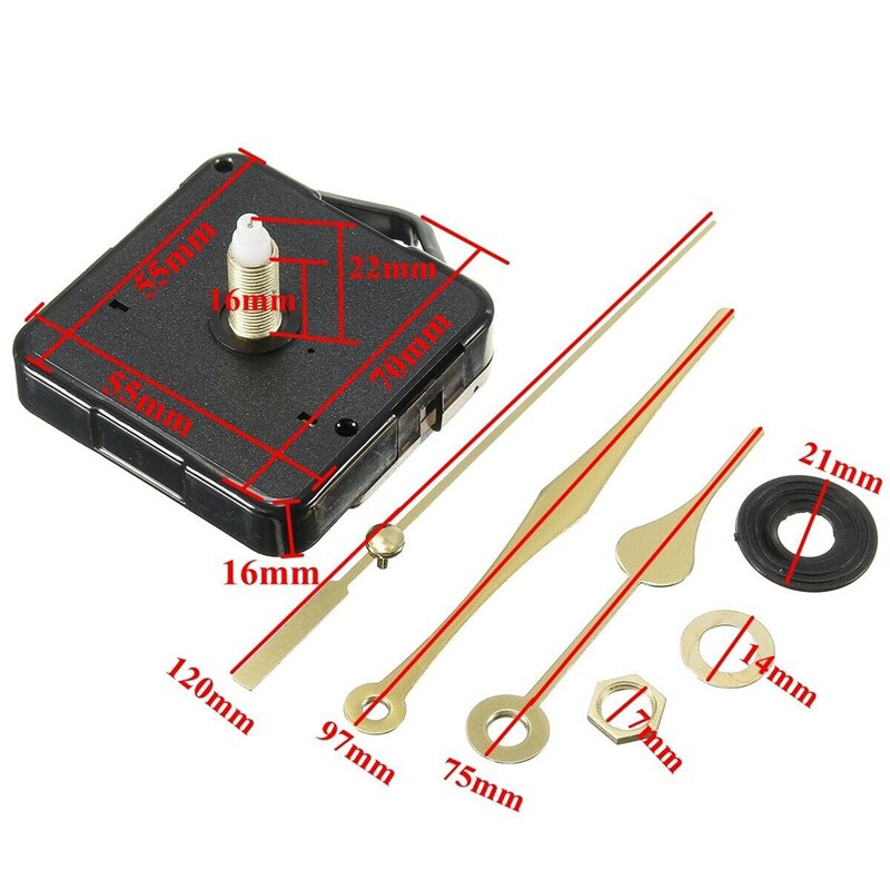 10Pcs DIY Silent Movement Spindle Hands Wall Quart... – Grandado