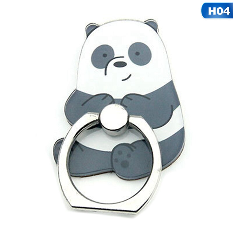 Handy Ständer Halter Cartoon Schönheit Dame Finger Ring Smartphone Niedlichen Tier Bär Panda Halter Stehen